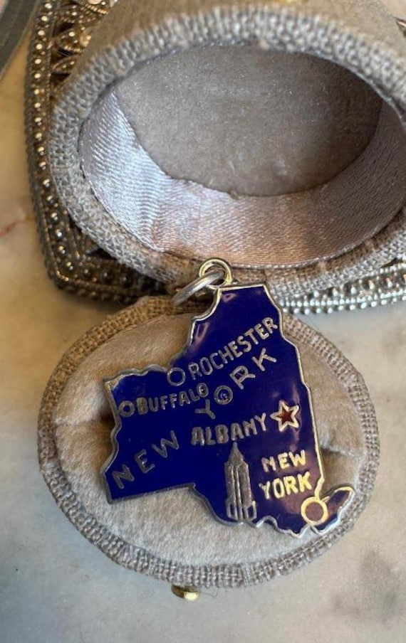 Vintage Silver New York State Charm