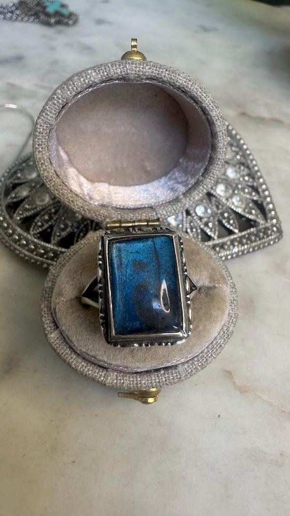 Rare Vintage Antique Silver Butterfly Morph Ring