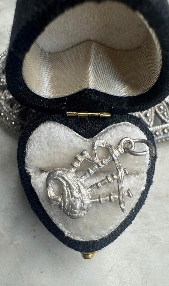 Vintage Silver Bagpipes Charm