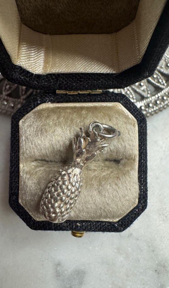 Vintage Silver Pineapple Charm