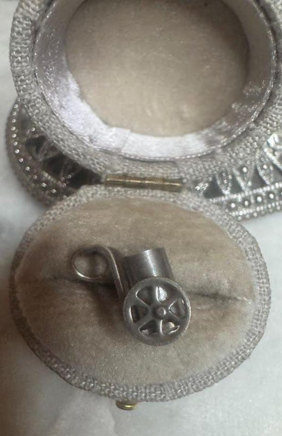 Vintage Antique Water Cart Charm