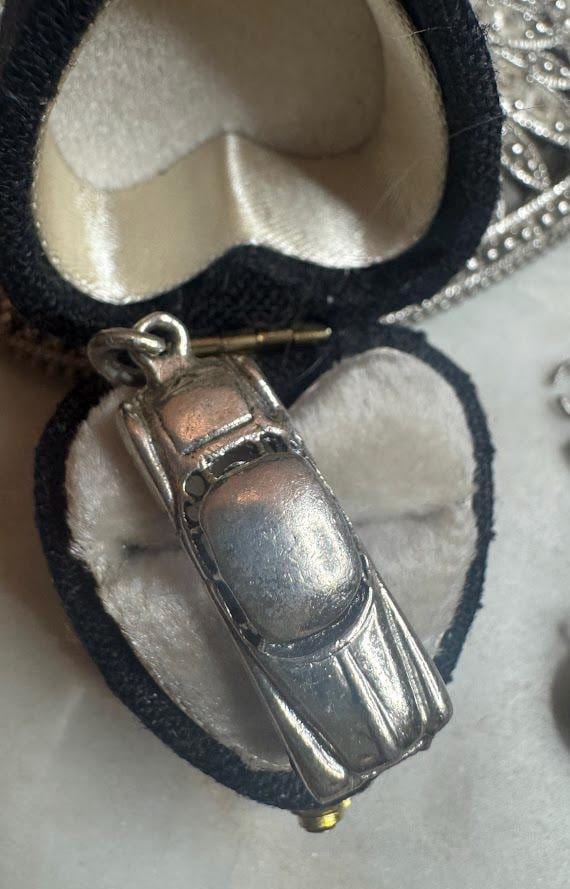 Vintage Antique Silver Car Charm