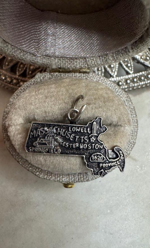 Vintage Silver Massachusetts Charm