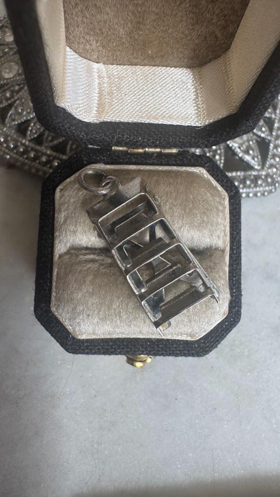 Vintage Silver Ladder Charm