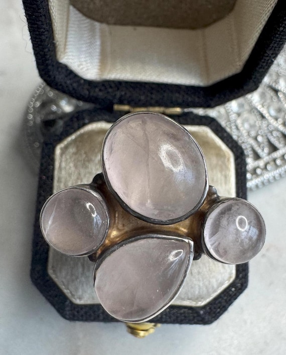 Vintage Silver Moonstone Ring