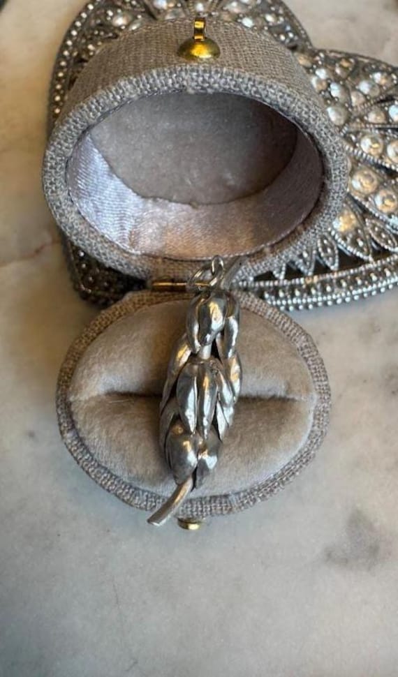 Vintage Silver Bananas Charm Pendant