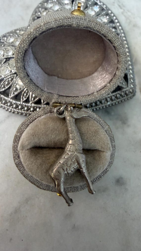 Vintage Silver Giraffe Charm