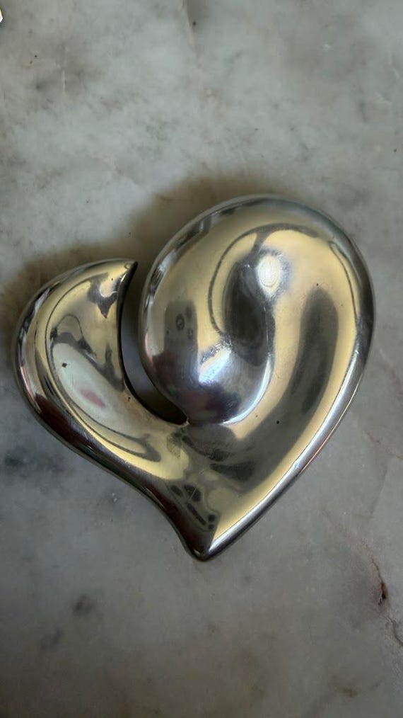 Vintage RARE Tiffany Silver "Elsa Peretti" Jumbo Heart Pendant