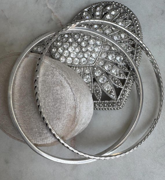 Vintage Silver Bangle Bracelets