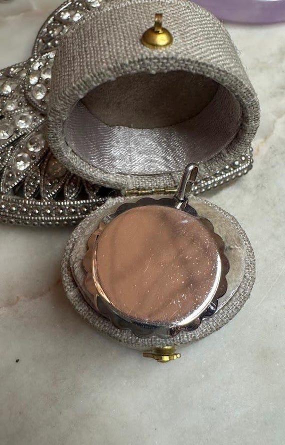 Vintage Silver Graduation Day & Scalloped Charm Pendant