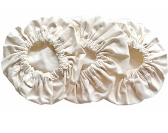 Handmade Reusable ELASTIC brewing organic cloth lid