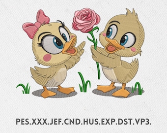 Duck Embroidery Design – Baby Clothes Pattern (Digital Download