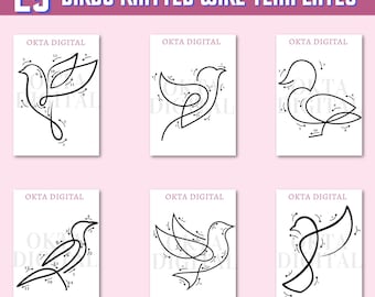 Knitted Wire Bird Art: 25 DIY Craft Patterns (Digitaler Download)