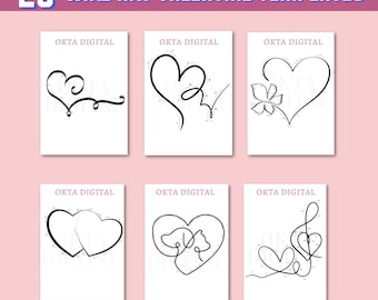 Wire Art Valentine Templates: 20 DIY Designs (PDF)