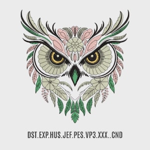 majestic owl, embroidery design, Owl Machine Embroidery, owl embroidery, embroidery design high quality