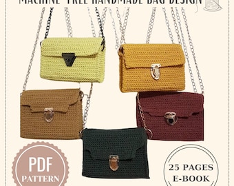 Beginner Crochet Bag Pattern: Easy DIY Crossbody Purse (PDF Pattern)