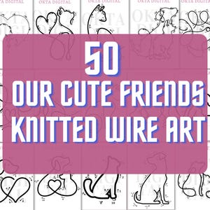 Knitted Wire Art Patterns: DIY Pet Crafts (Digital Download)