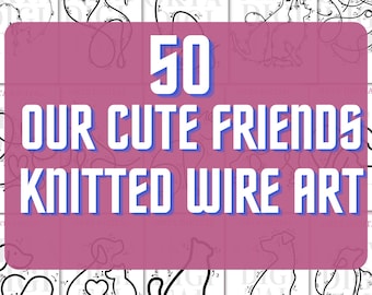 Knitted Wire Art Patterns: DIY Pet Crafts (Digital Download)