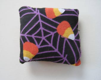 Catnip Squares - Cat Toy - Filled with Organic Catnip - Halloween Candy Corn