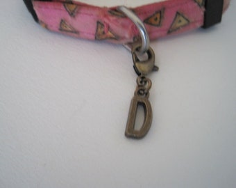 1 Cat Collar Charm - Letters ( initals) - Your choice of A to Z