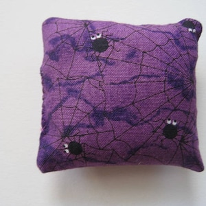 Catnip Squares - Cat Toy - Filled with Organic Catnip - Halloween Spiders