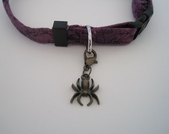 Cat Collar Charm - Spider -Unique  Halloween Jewelry For Your Cats