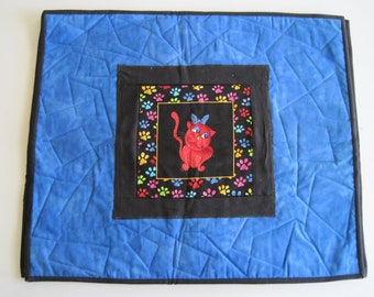 Quilted Cat Mat & Blanket