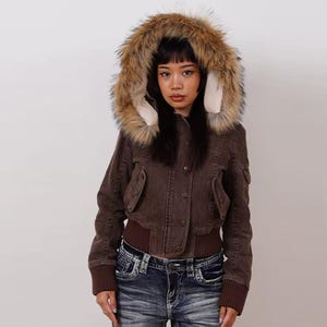 Y2k Fur Jacket - Etsy Canada