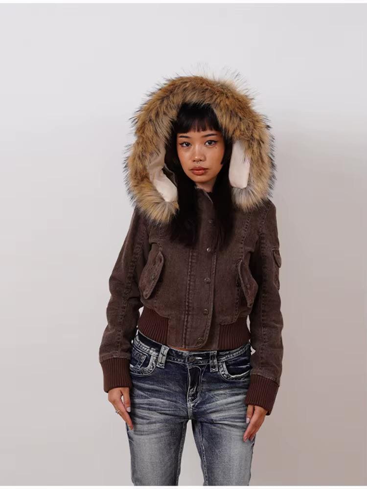 Y2k Faux Fur Jacket - Etsy