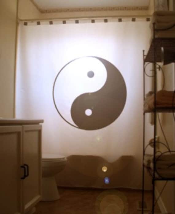 Yin Yang Shower Curtain Extra Long Fabric Curtains 84 Yin Yang Shower Curtain Extra Long, Shower Curtain 84