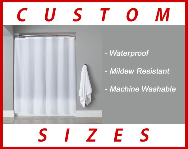 Shower Curtain Liner Extra Long Custom, Extra Long Shower Curtain Liner Sizes