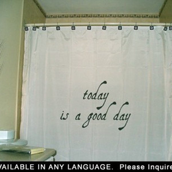 Quote Shower Curtain Etsy