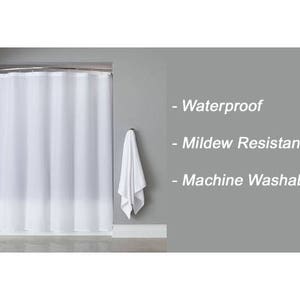 Custom Size Extra Long Shower Curtain Liner Wide Waterproof Custom Size Extra Long Shower Curtain, 96 Inch Wide Shower Curtain Liner