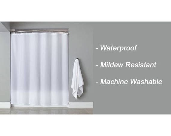 Shower Curtain Liner Extra Long Custom, 84 Inch Length Shower Curtain Liner