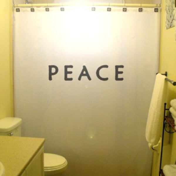 Quote Shower Curtain Etsy