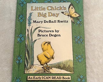 Vintage Little Chick's Big Day Hardcover Children's Book - 1981