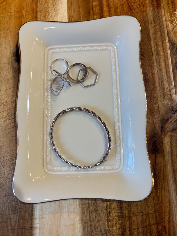 Lenox White Porcelain Rectangular Trinket Dish - … - image 4