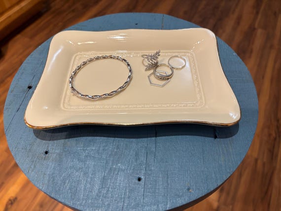 Lenox White Porcelain Rectangular Trinket Dish - … - image 5