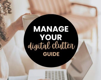 Guía de organización digital / PDF imprimible para una vida organizada