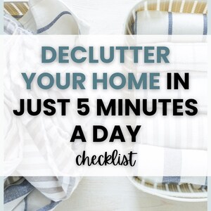 Declutter Checklist | Home Organization | Digital Download