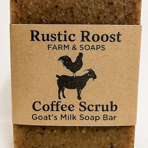 Coffee Scrub Goat Milk Soap Bar