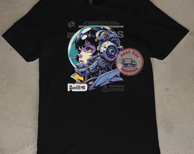 Cyberpunk Anime Shirt for Men & Women, Retro Futuristic Graphic Tee, Vaporwave Aesthetic Unisex Top, Cool Cyberspace Style Gift