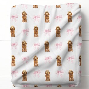 Cockapoo Baby Blanket , Dog Lover Blanket, New Baby Gift, Dog Nursery Decor, Dog Blanket, Gift for Cockapoo Mom, Puppy Nursery Baby shower