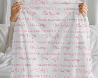 Personalized Custom Blanket, Baby Girl Blanket, Name Blanket, Kids Blanket, Girl Blanket Gift Personalized Gift, Custom Gift Baby Blanket