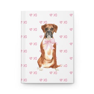 BOXER Front & Back Hardcover Notebook (150 lined pages), Boxer Journal.