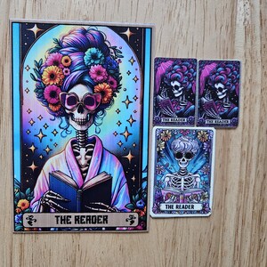Skeleton Tarot Karten Magnet Sets - Frech und Sarkastisch - Lustiges Geschenk