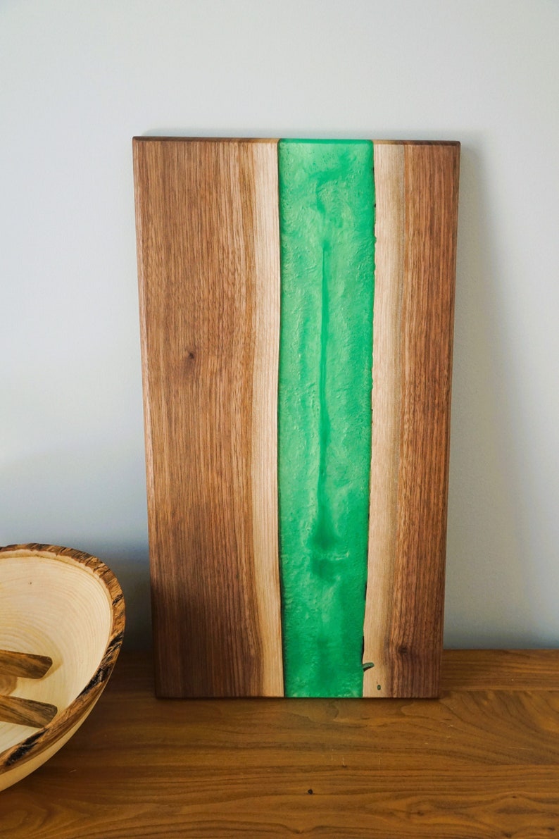 Walnut Epoxy Resin River Cutting Board