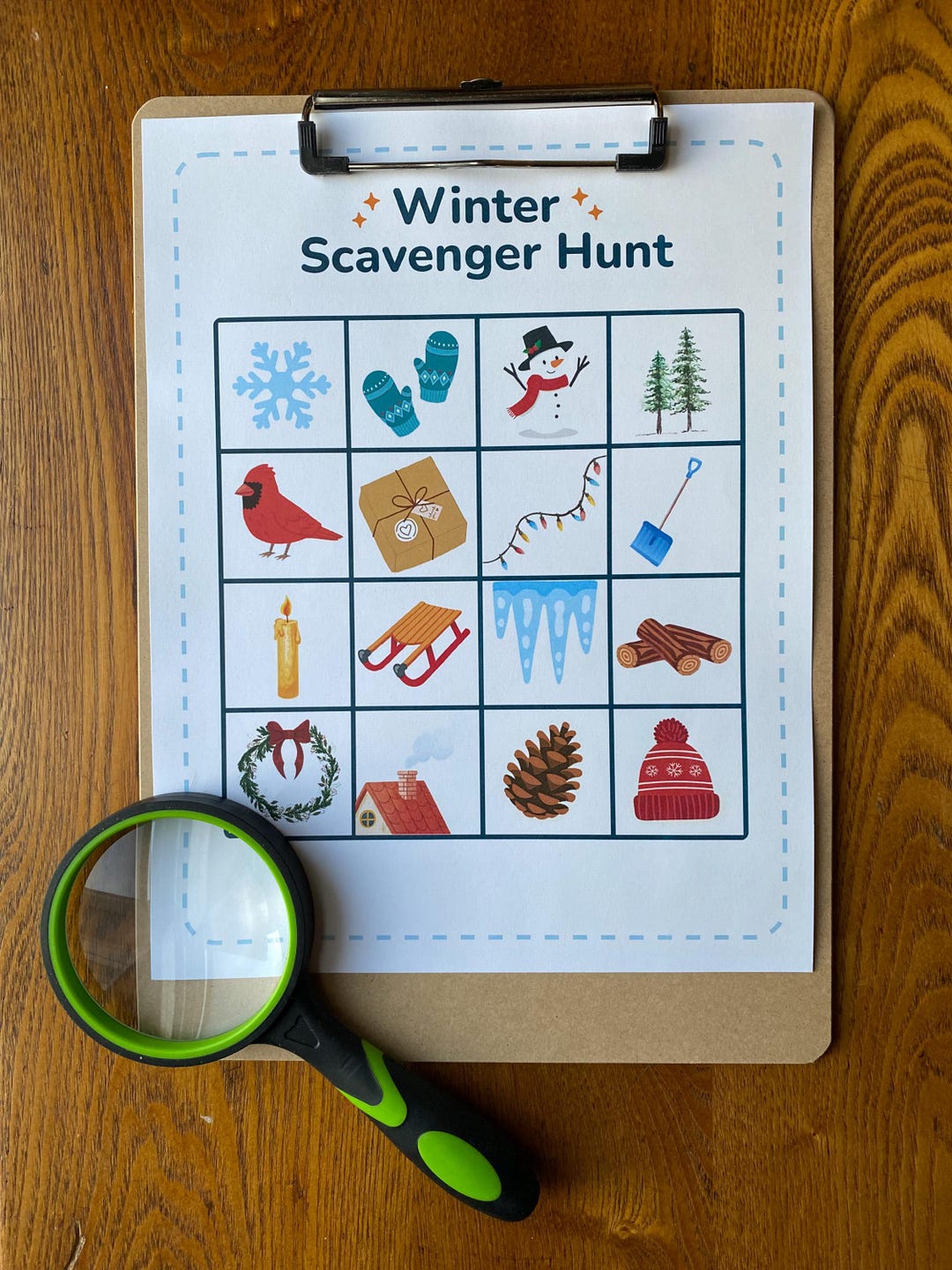 Winter Scavenger Hunt for Kids | Printable Indoor & Outdoor Activity - Etsy