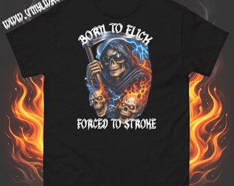 Transgender MTF "Born To Flick" Funny T-Shirt
