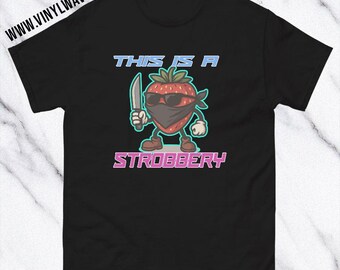 Cute Strawberry "Strobbery" Funny T-Shirt